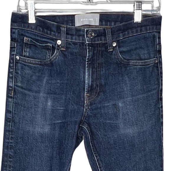 Everlane Jeans Mes 30x31 Straight Leg Blue Dark Wash Denim Fading Casual Classic - Picture 3 of 7